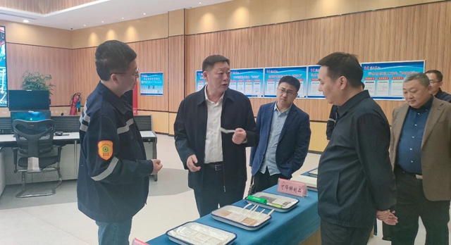 宜昌市國資委黨委書記、主任黃智華到降解新材料公司調(diào)研指導(dǎo)工作(圖1)